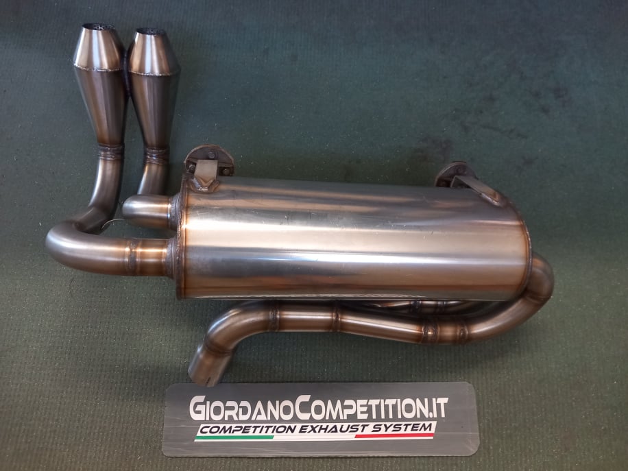 Scarico della Ferrari Dino GT. Scarico realizzato da Giordano Competition di Giordano Marco. Competition Exhaust System.