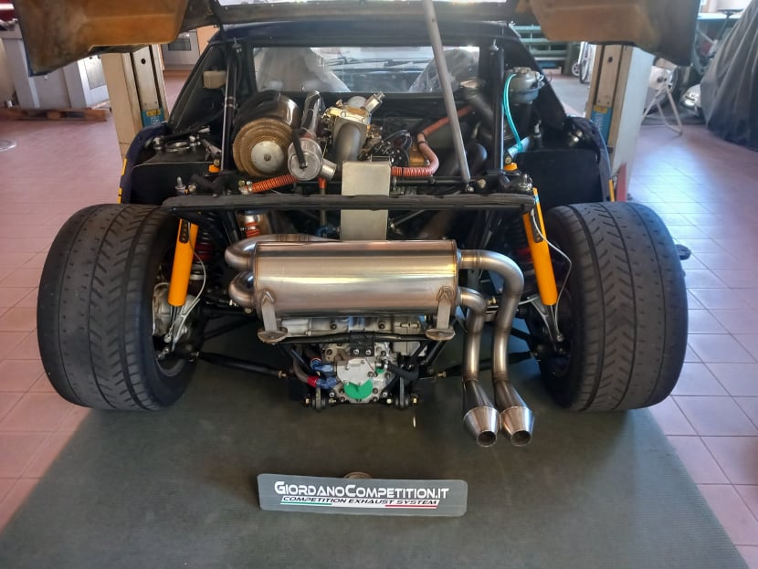 Scarico Lancia Delta 037 realizzato da Giordano Competition
