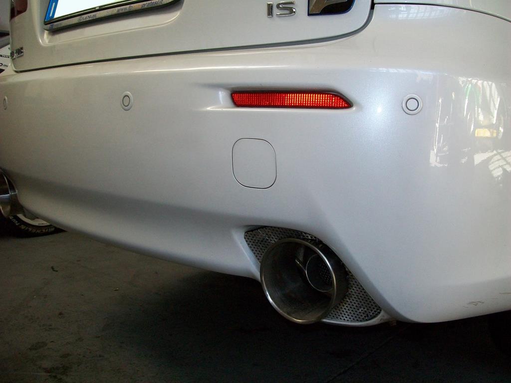 Scarico artigianale completo acciao inox per Lexus da pista.